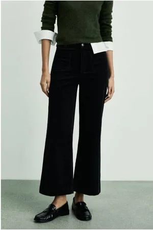 MANGO Wide leg high waist broek