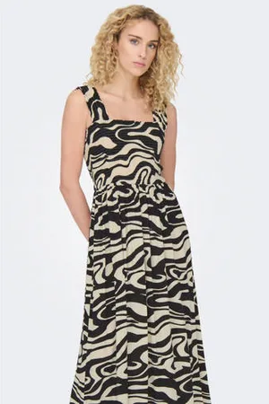 JDY Maxi jurk STARR met dierenprint