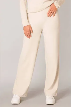 Base Level Straight fit broek Yarah ecru