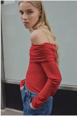 MANGO Off shoulder top
