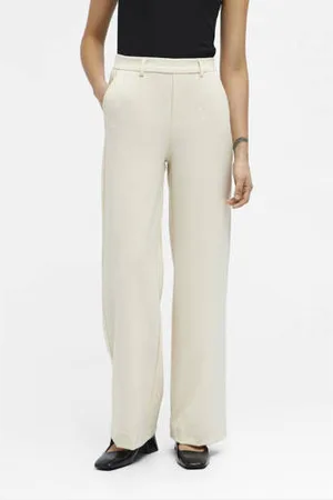 Object Wide leg pantalon OBJLISA van polyester
