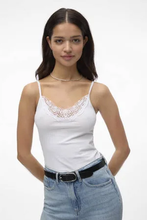 VERO MODA Top met kant VMINGE