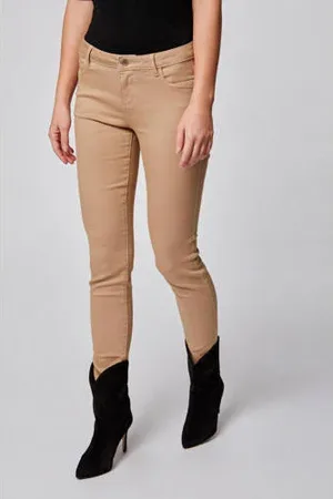 Morgan Low waist skinny jeans lichtbruin