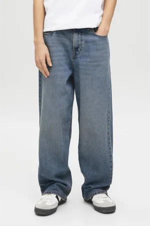 JACK & JONES JUNIOR high waist loose fit jeans dark