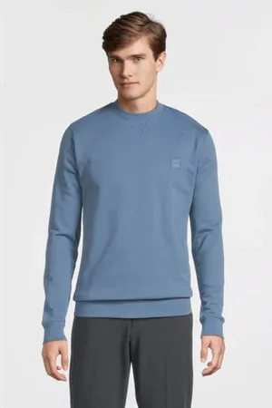 HUGO BOSS Sweater Westart met logo light/pastel blue