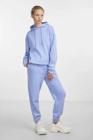 Pieces® Hoodie PCCHILLI lichtblauw