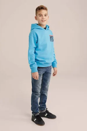WE Fashion Blue Ridge sweater blauw