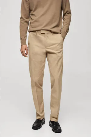 MANGO Regular pantalon beige