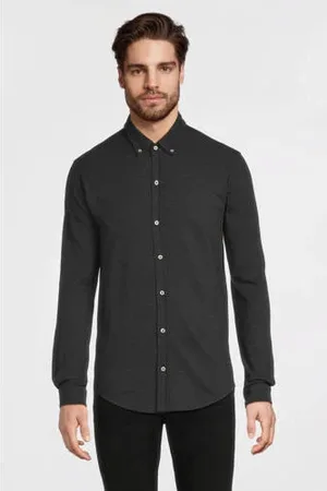 Anytime Piqué longsleeve overhemd