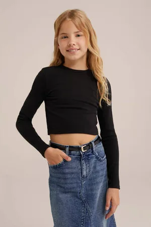 WE Fashion Longsleeve zwart