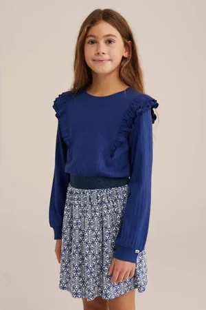 WE Fashion Korte jurk donkerblauw