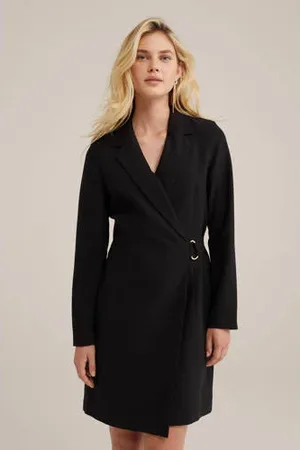 WE Fashion Wikkeljurk zwart