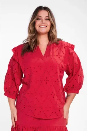 Miljuschka by Wehkamp Blouse met broderie