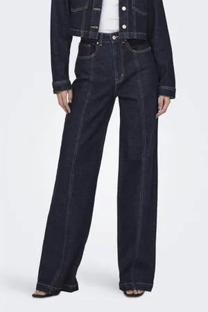 ONLY High waist wide leg jeans ONLHOPE
