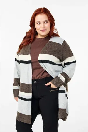 Zizzi Gestreept vest CASUNNY