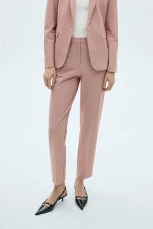 MANGO Slim regular waist broek