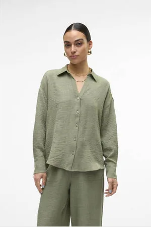 VERO MODA Blouse VMMELANEY olijfgroen