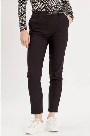 Cache Cache Cropped high waist tapered fit pantalon