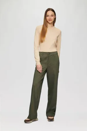 QS by s.Oliver High waist straight fit pantalon