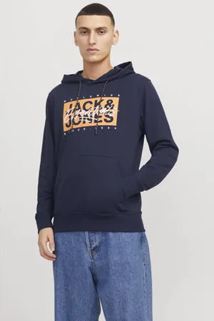 JACK & JONES Hoodie donkerblauw