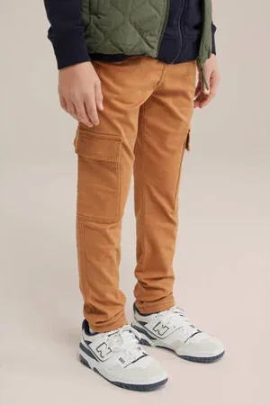 WE Fashion Blue Ridge slim cargo broek
