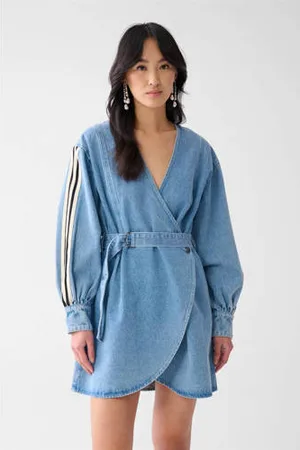 SHOEBY Denim overslagjurk