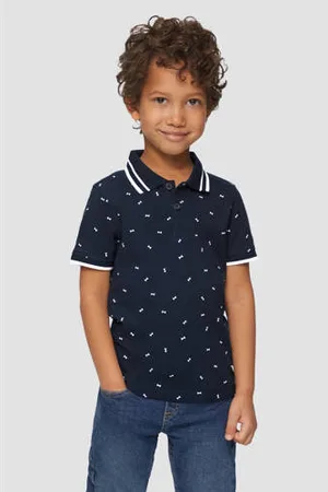 QS by s.Oliver Polo donkerblauw