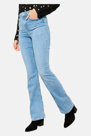 LolaLiza Flared jeans light blue denim