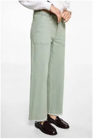 MANGO Wide leg casual broek