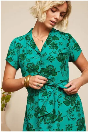 King Louie Gebloemde jurk Tex Dress Coralie