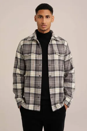 Van gils Geruit slim fit overshirt