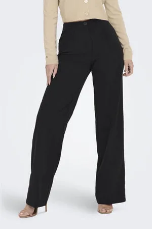 ONLY High waist wide leg pantalon ONLKIRA