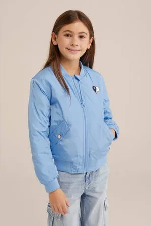 WE Fashion Bomberjack blauw