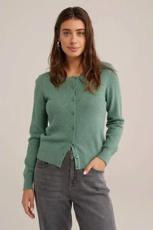 WE Fashion Gebreid vest met ingebreid patroon