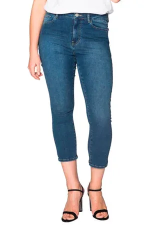 Yoek High waist skinny capri jeans Denise