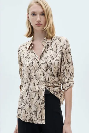 MANGO Blouse beige