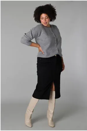 Yest Denim spijkerrok black denim