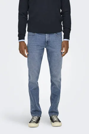 Only & Sons ONSLOOM regular slim fit jeans blauw
