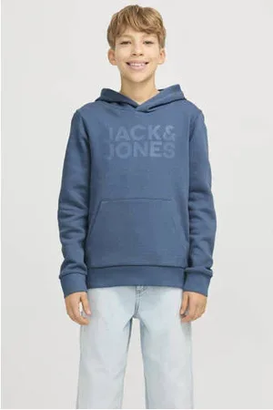 JACK & JONES JUNIOR hoodie JJECORP LOGO met logo