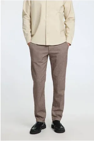 SELECTED Slim fit chino SLHSLIM bruin