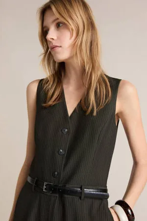 MANGO Jumpsuit donkergroen