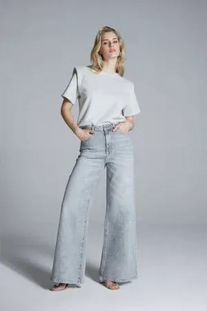 Homage to Denim High waist wide leg jeans Rosie