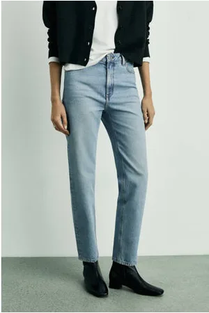 MANGO Slim fit jeans light blue denim