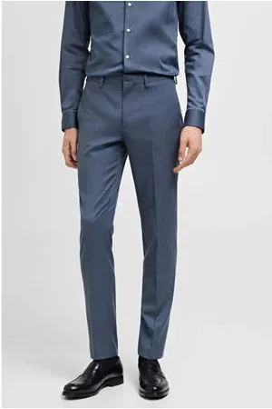 MANGO Super skinny pantalon blauw