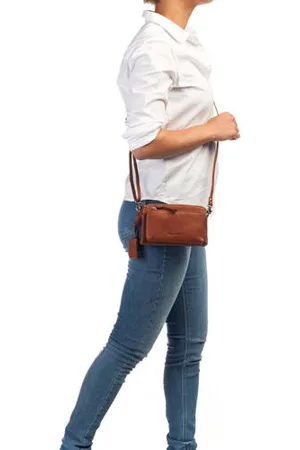 Burkely Leren crossbody tas Antique Avery