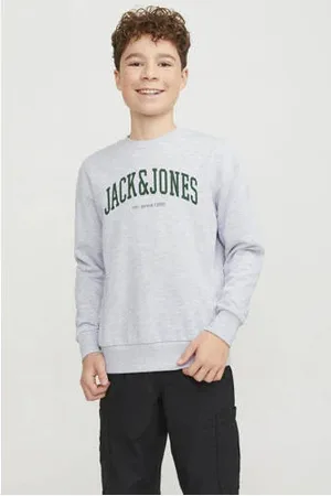 JACK & JONES JUNIOR sweater JJEJOSH met tekst