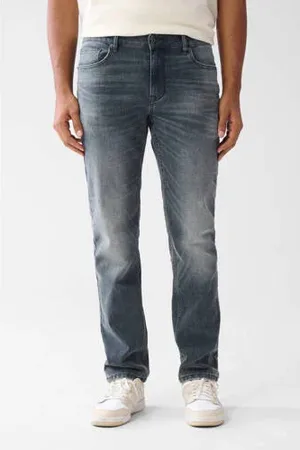 SHOEBY Straight leg L32 jeans grijsblauw