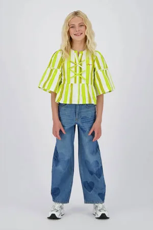 Vingino Wide leg jeans medium blue denim