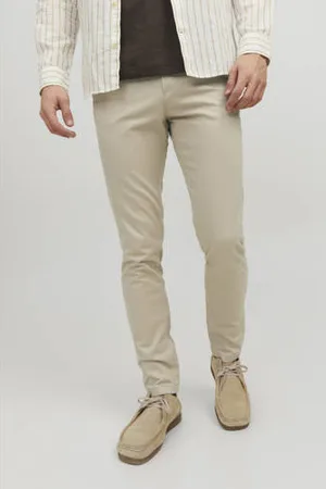 JACK & JONES PANTS STUDIO slim chino beige