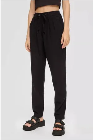 QS by s.Oliver High waist tapered fit pantalon